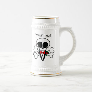 Skull Groom Fully Customizable Beer Stein