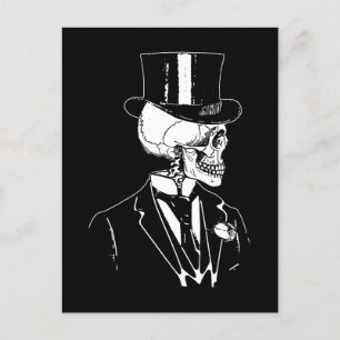 Skull Groom Postcard