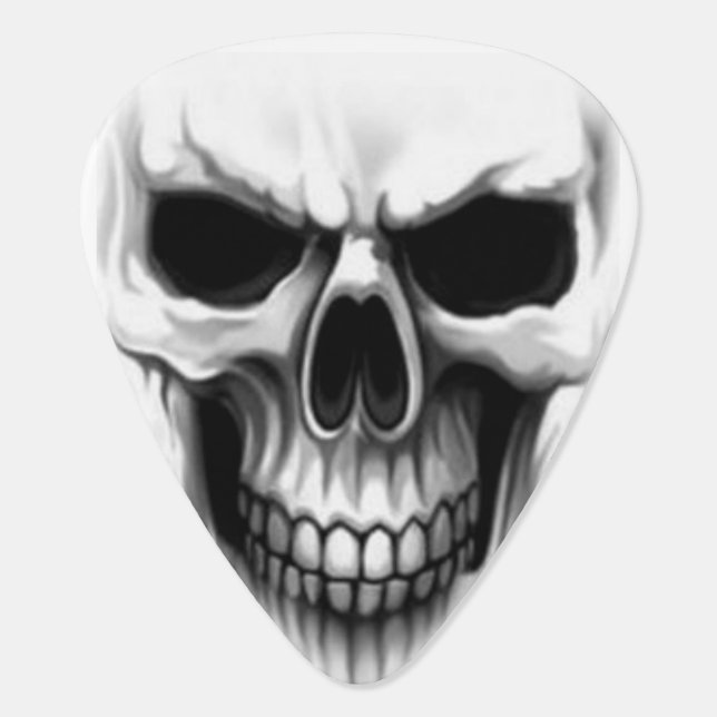 Skull Guitar Pick (Back)