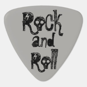 Skull Guitar Picks Gray Black