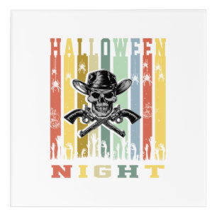 Skull Gun, Halloween Night Acrylic Print