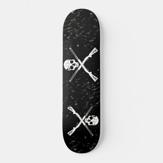 Skull & Guns Skateboard by Bradley Boness Deck (Front)