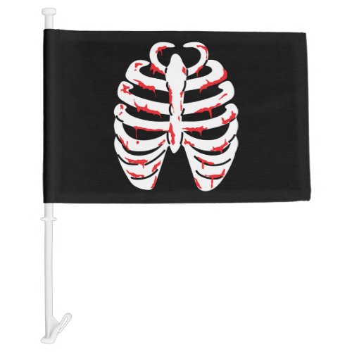 skull Halloween         Car Flag