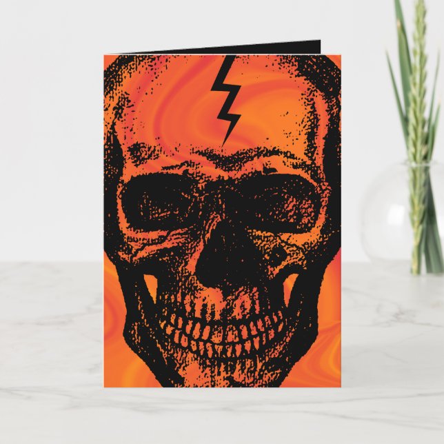 Skull Halloween Card (Front)