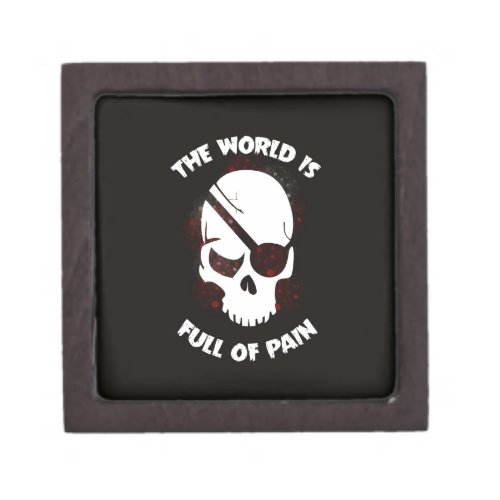 Skull Halloween Dark Black Scary Keepsake Box