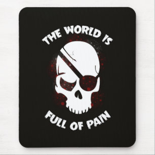 Skull Halloween Dark Black Scary Mouse Pad