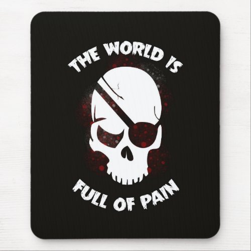 Skull Halloween Dark Black Scary Mouse Pad