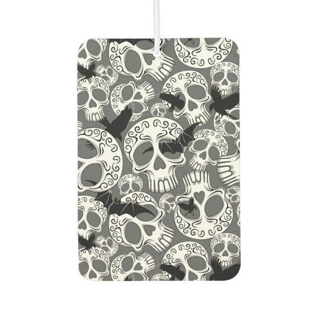 Skull Halloween Decorative Calaveras Air Freshener (Front)