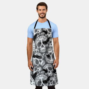 Skull Halloween Decorative Calaveras Apron