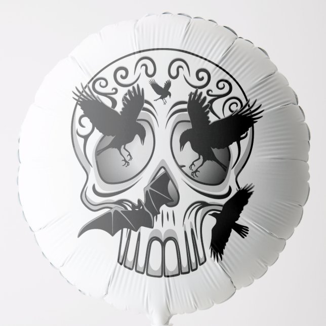 Skull Halloween Decorative Calaveras Balloon (Front)