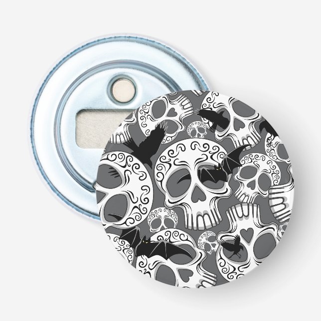 Skull Halloween Decorative Calaveras Bottle Opener (Front)