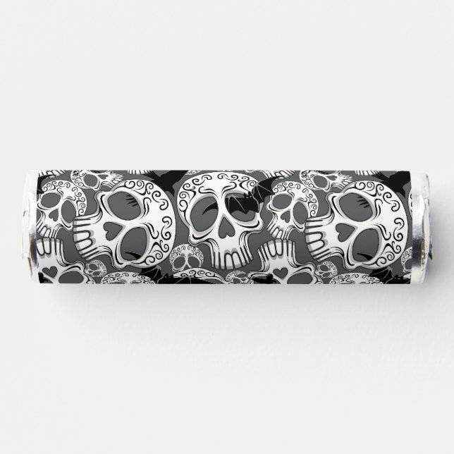 Skull Halloween Decorative Calaveras Breath Savers® Mints (Front)