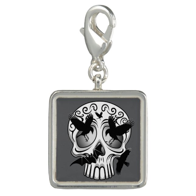 Skull Halloween Decorative Calaveras Charm (Front)