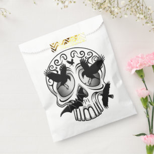 Skull Halloween Decorative Calaveras Favor Bag