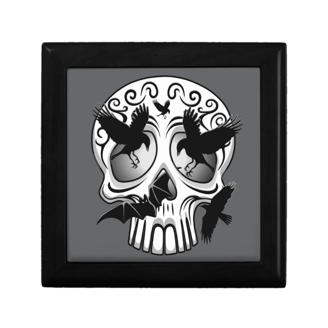 Skull Halloween Decorative Calaveras Gift Box (Front)