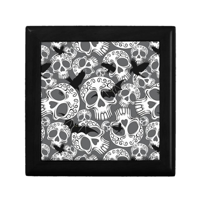 Skull Halloween Decorative Calaveras Gift Box (Front)