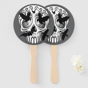 Skull Halloween Decorative Calaveras Hand Fan