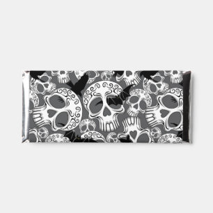 Skull Halloween Decorative Calaveras Hershey Bar Favors