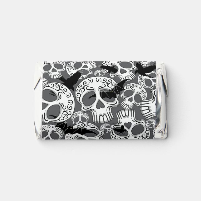 Skull Halloween Decorative Calaveras Hershey's Miniatures (Front)