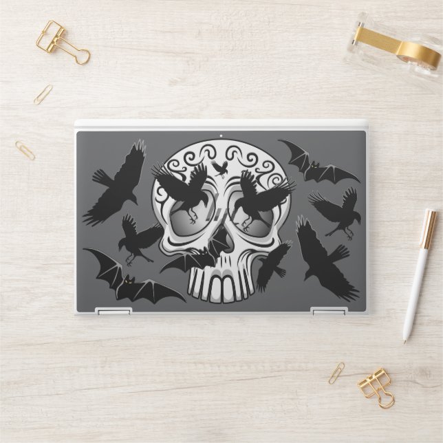 Skull Halloween Decorative Calaveras HP Laptop Skin (Desk)