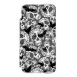 Skull Halloween Decorative Calaveras iPhone SE/5/5s Wallet Case