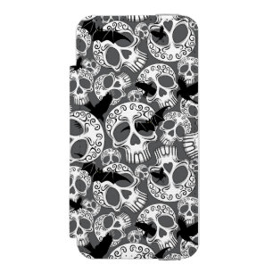 Skull Halloween Decorative Calaveras iPhone SE/5/5s Wallet Case