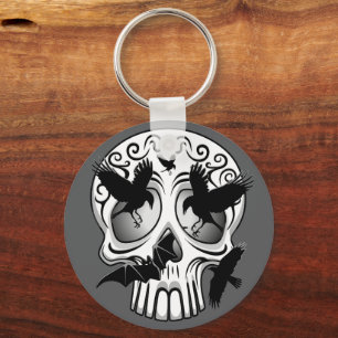 Skull Halloween Decorative Calaveras Keychain