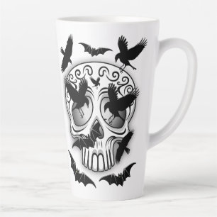 Skull Halloween Decorative Calaveras Latte Mug