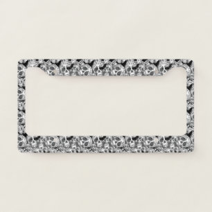 Skull Halloween Decorative Calaveras License Plate Frame
