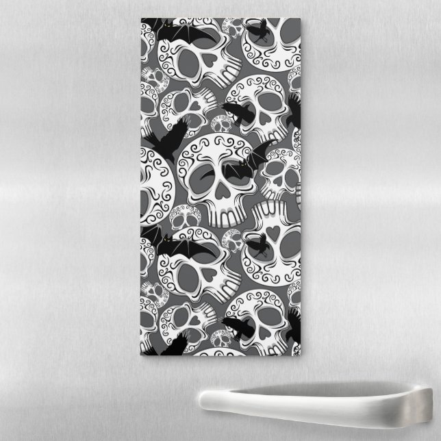 Skull Halloween Decorative Calaveras Magnetic Notepad (In Situ)
