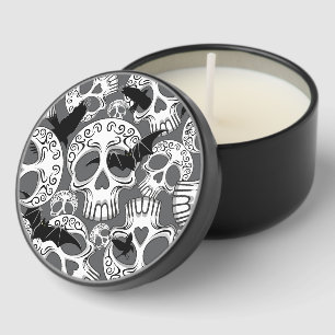 Skull Halloween Decorative Calaveras Mini Candle Favors