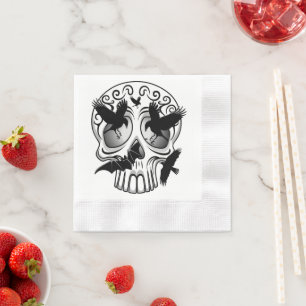 Skull Halloween Decorative Calaveras Napkins
