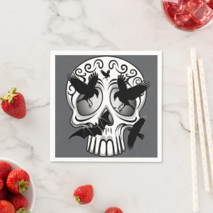 Skull Halloween Decorative Calaveras Napkins
