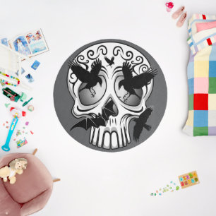 Skull Halloween Decorative Calaveras Outdoor Rug