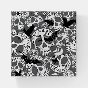Skull Halloween Decorative Calaveras Paperweight