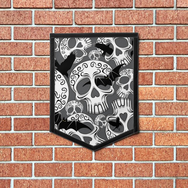 Skull Halloween Decorative Calaveras Pennant (Insitu 1)