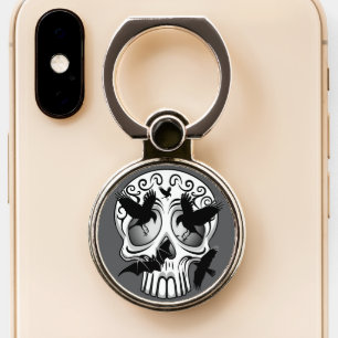 Skull Halloween Decorative Calaveras Phone Ring Stand