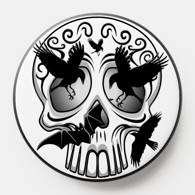 Skull Halloween Decorative Calaveras PopSocket (Popsocket)