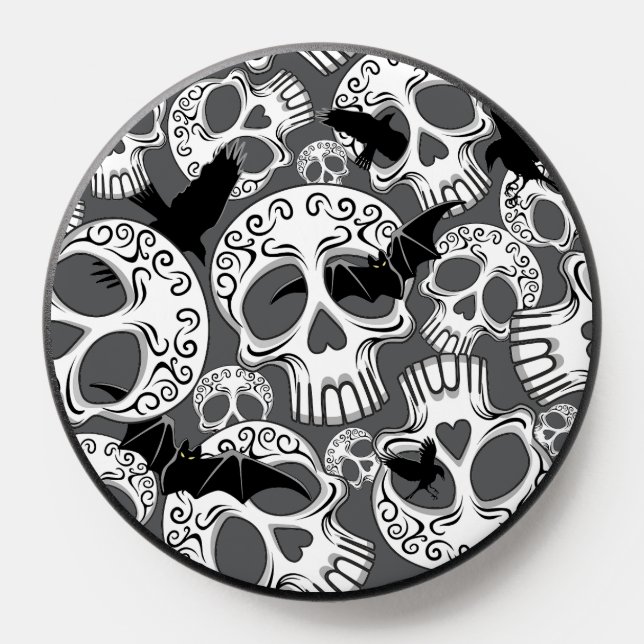 Skull Halloween Decorative Calaveras PopSocket (Popsocket)