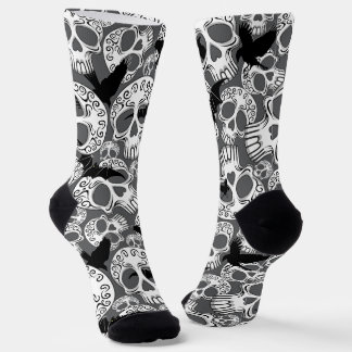 Skull Halloween Decorative Calaveras Socks
