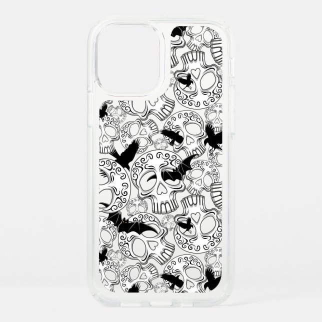 Skull Halloween Decorative Calaveras Speck iPhone 12 Case (Front)