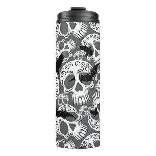 Skull Halloween Decorative Calaveras Thermal Tumbler