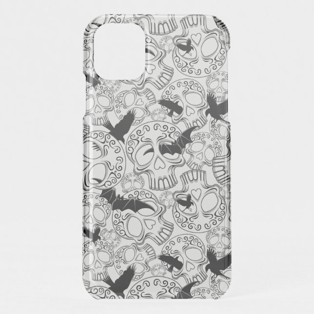 Skull Halloween Decorative Calaveras Uncommon iPhone Case (Back)