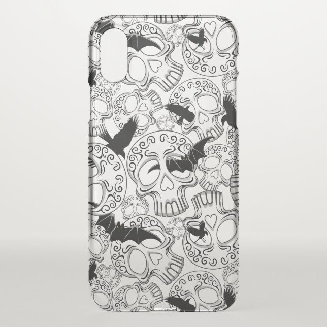 Skull Halloween Decorative Calaveras Uncommon iPhone Case (Back)