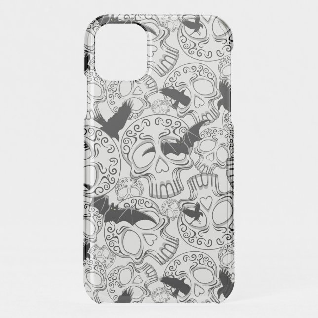 Skull Halloween Decorative Calaveras Uncommon iPhone Case (Back)