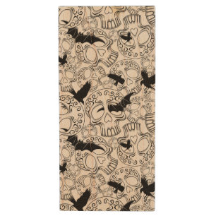 Skull Halloween Decorative Calaveras Wood Flash Drive