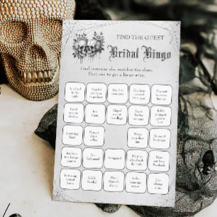 Skull Halloween  Find the Guest Bridal Bingo Game