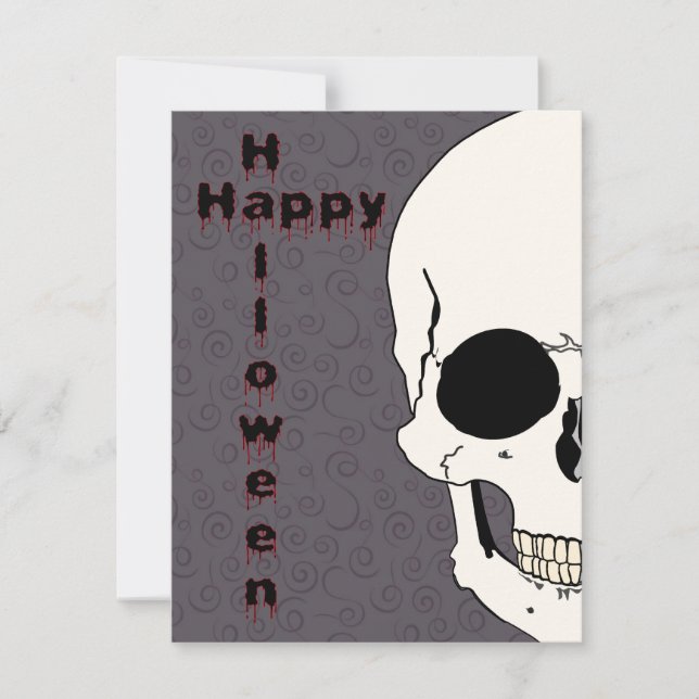 Skull Halloween Invitation (Front)