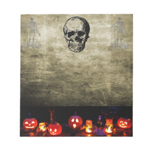 Skull Halloween Notepad