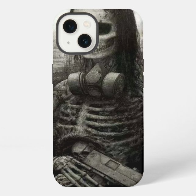 skull haloween iphone case (Back)